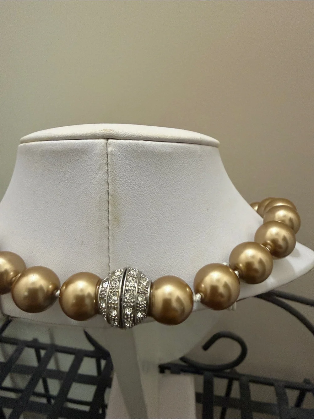 Classic Gold Faux Pearl‎ Bead Necklace - Elegant Women's Jewelry